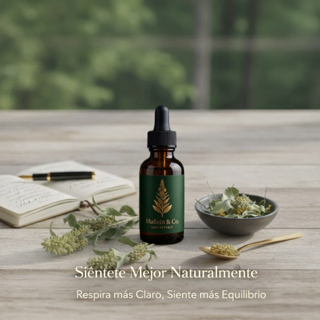 Gotas para el cuidado avanzado de los pulmones de Mullein & Co.™