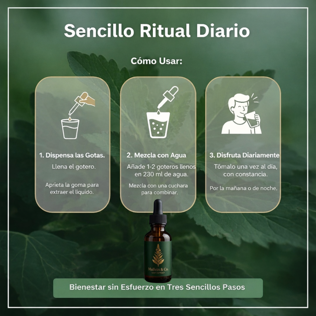 Gotas para el cuidado avanzado de los pulmones de Mullein & Co.™