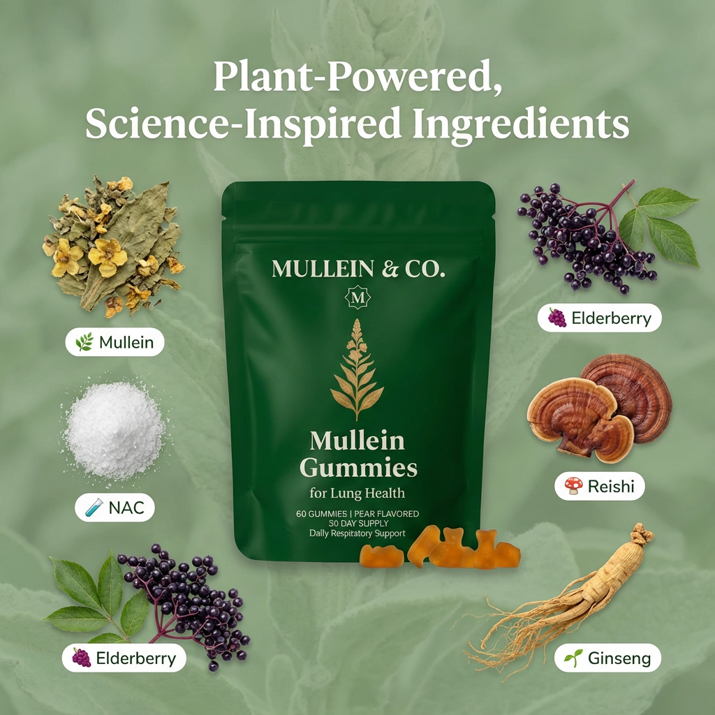 Mullein Gummies for Lung Health