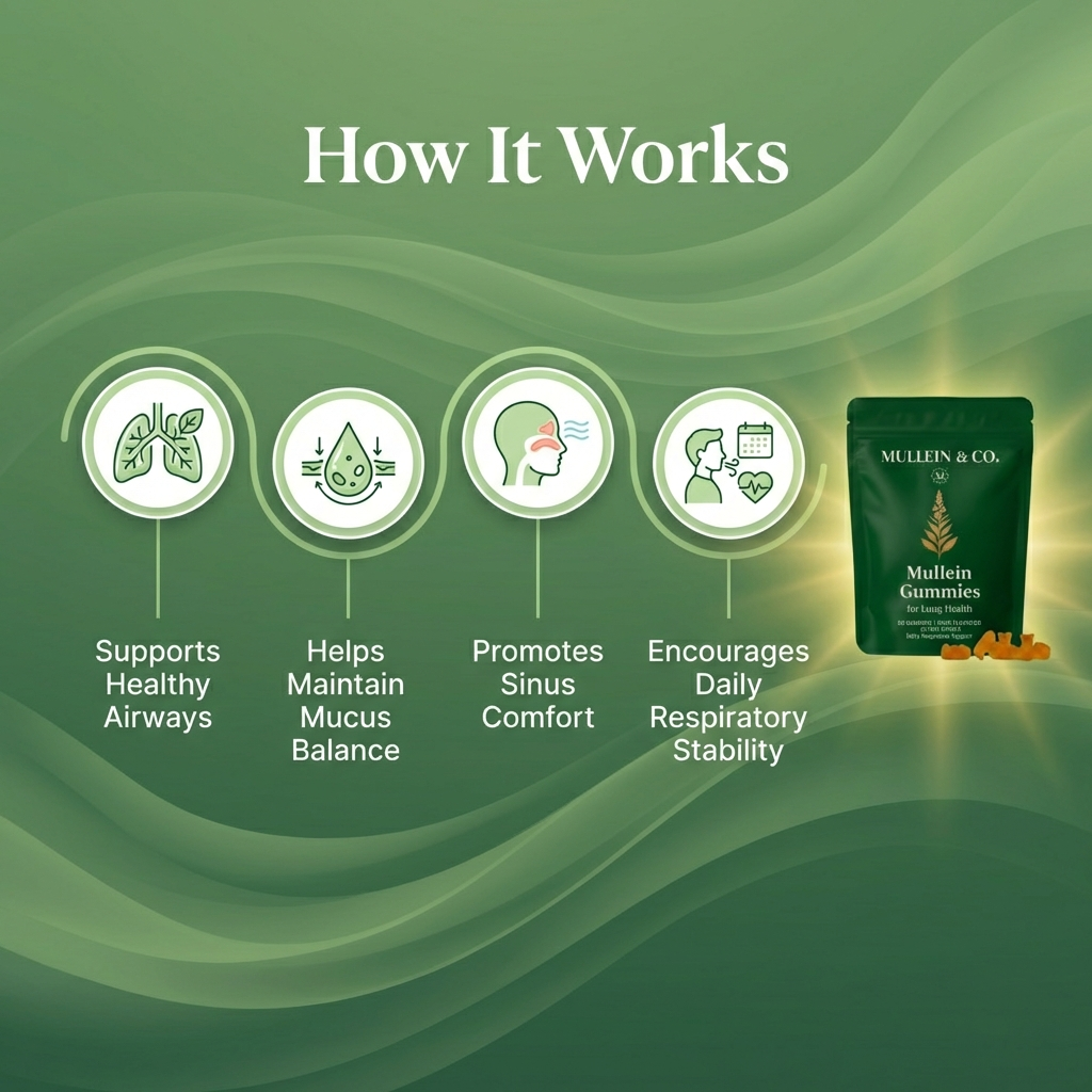 Mullein Gummies for Lung Health