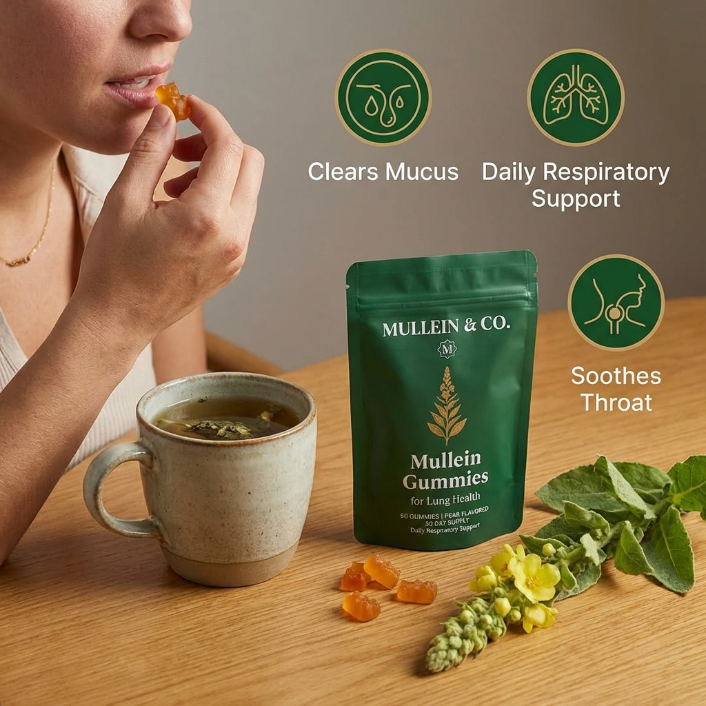 Mullein Gummies for Lung Health